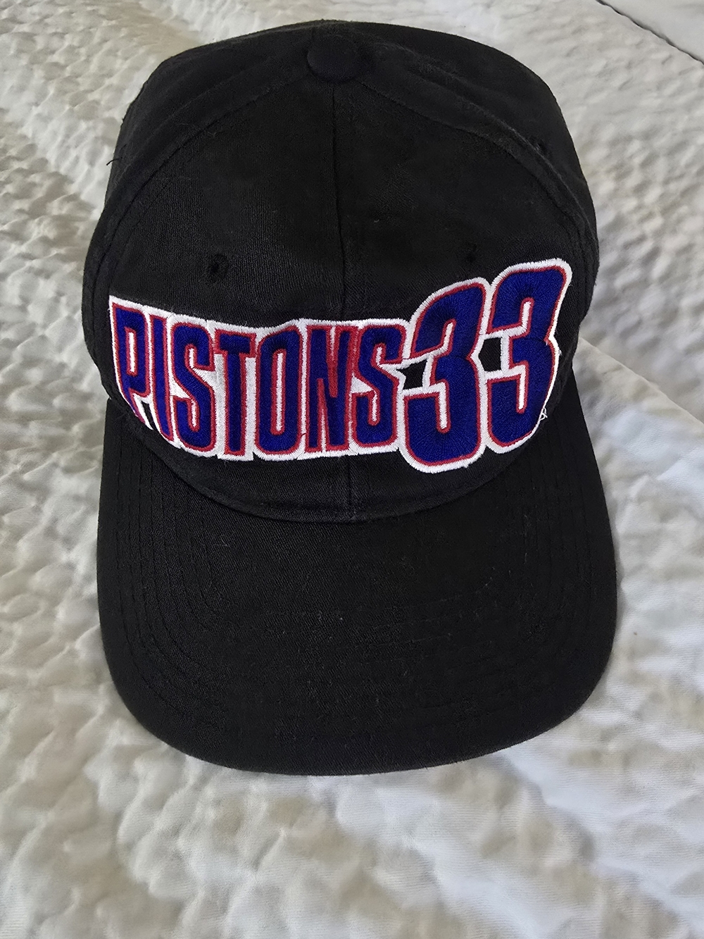 Vintage 90s Detroit Pistons Grant Hill 33 Starter Snapback Hat The Right Hat Blk
